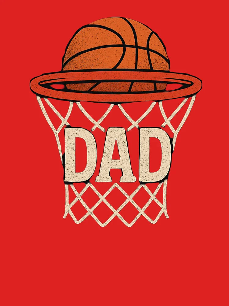 "Basketball Dad: Slam Dunk Fatherâ€™s Day Tee" Classic T-Shirt Hoodie, Sweatshirt | VibeTeeNation.com (Image 3)