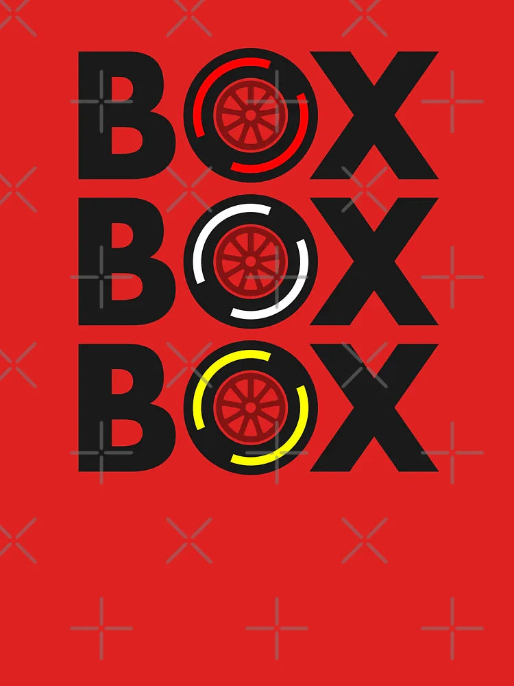 "Box Box Box" F1 Tyre Compound Design Classic T-Shirt Hoodie, Sweatshirt | VibeTeeNation.com (Image 3)
