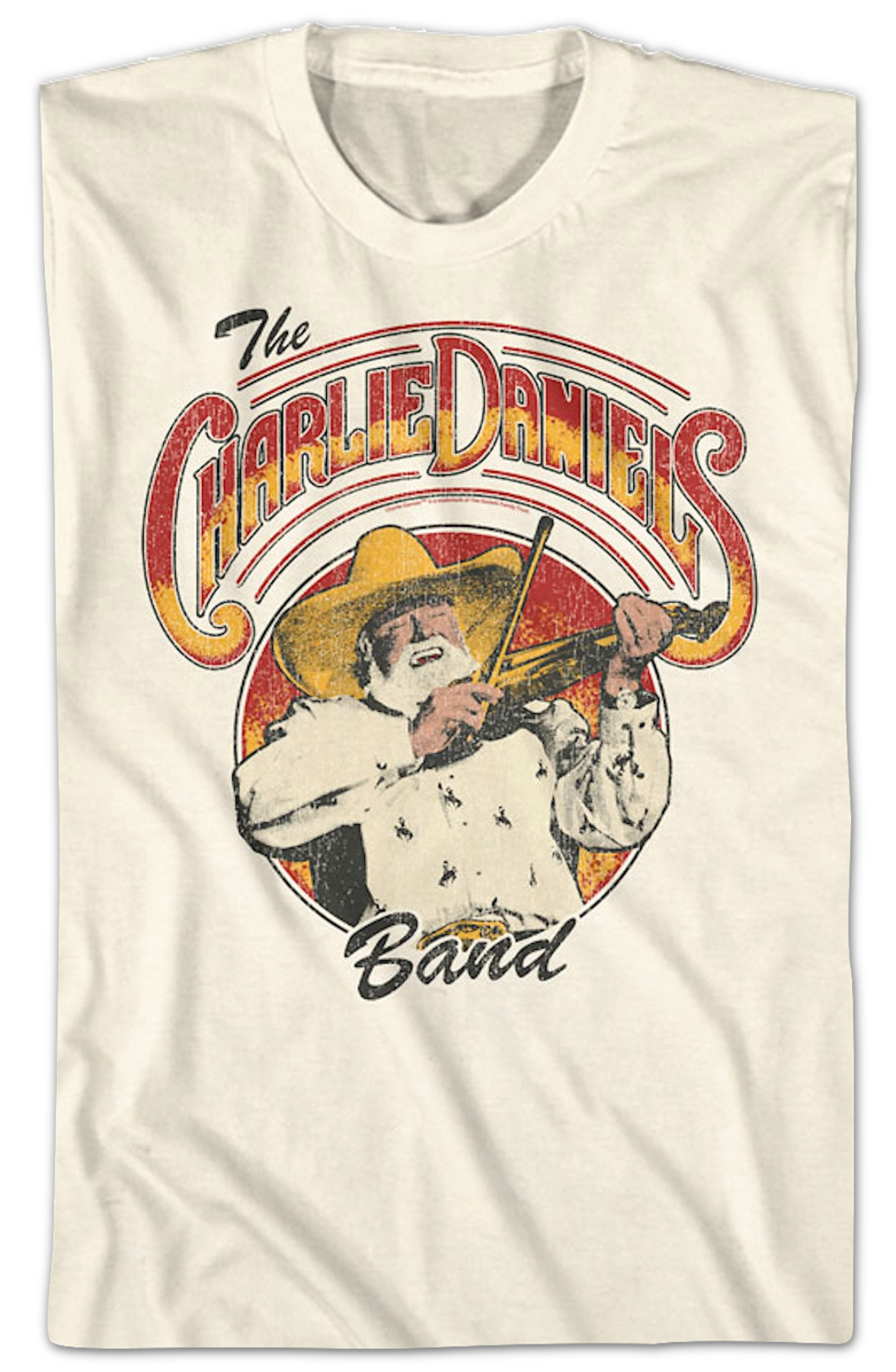 Retro Fiddle Photo Charlie Daniels Band T-Shirt