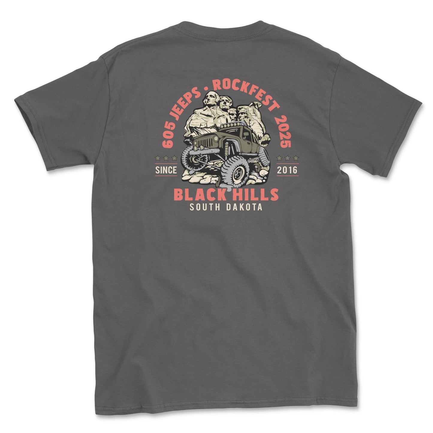 Rockfest 2025 "605 Jeeps Club" Event Big and Tall T-Shirt