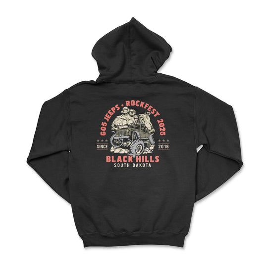 Rockfest 2025 "605 Jeeps Club" Event Hoodie