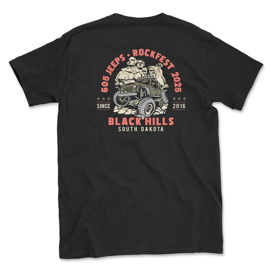 Rockfest 2025 "605 Jeeps Club" Event Big and Tall T-Shirt