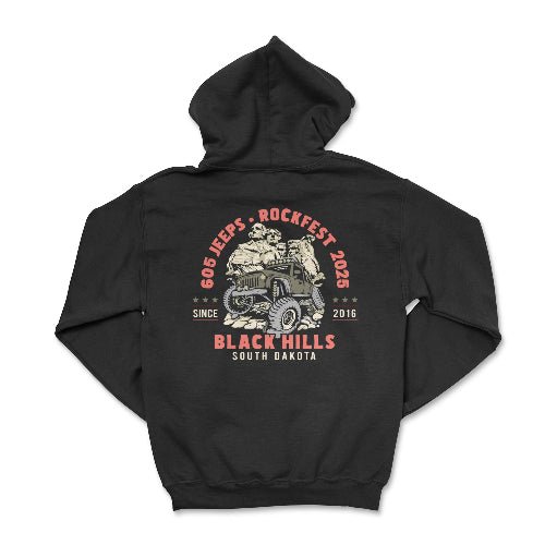 Rockfest 2025 "605 Jeeps Club" Zip-Up Hoodie