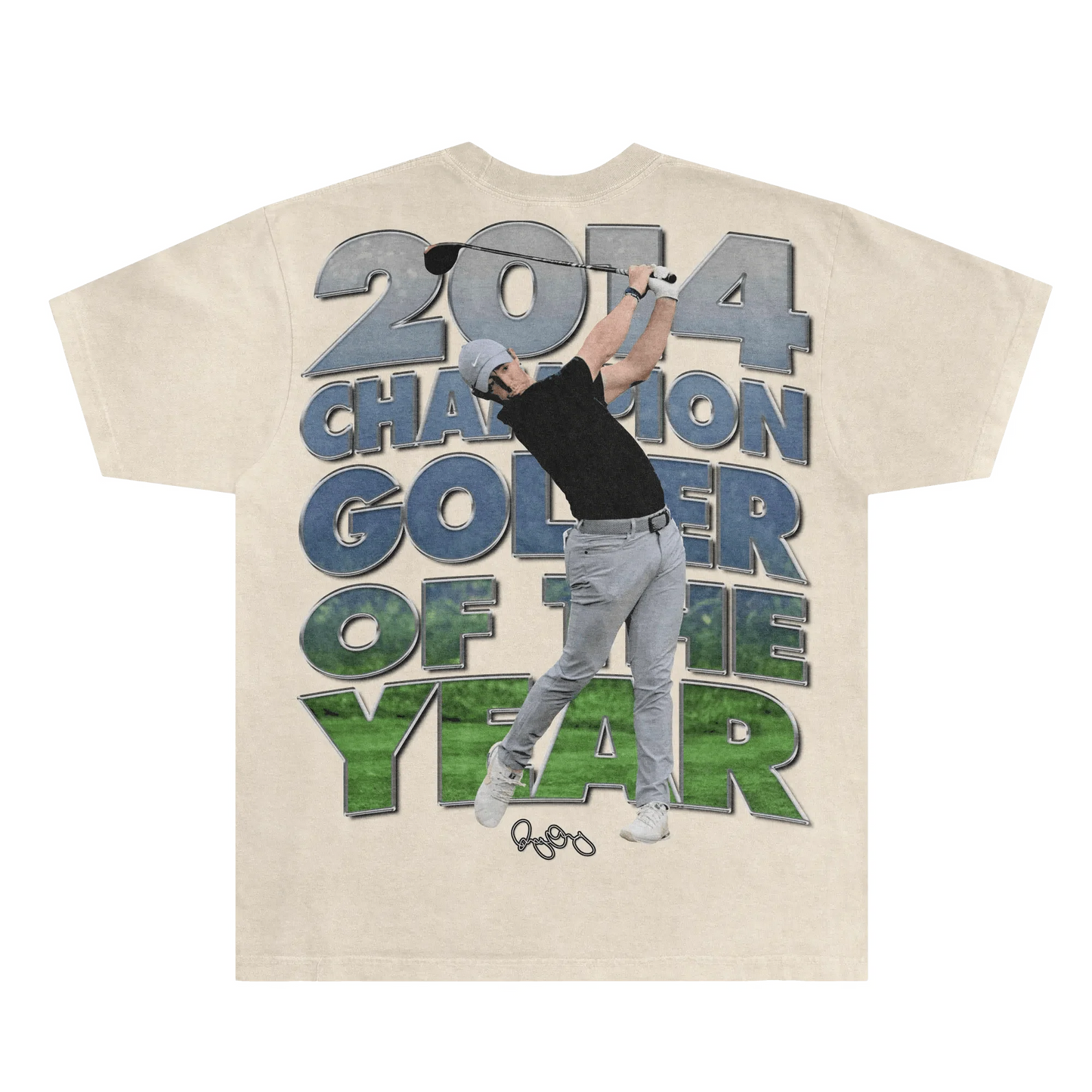 Rory McIlroy Champion Golfer Tee Style003