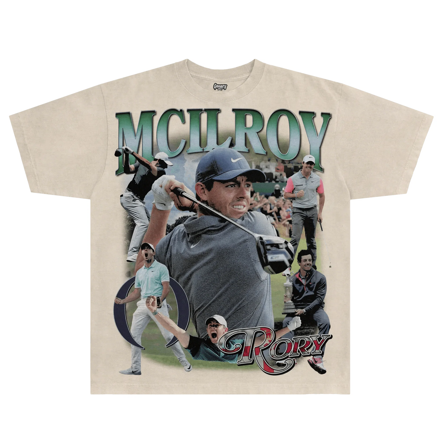 Rory McIlroy Champion Golfer Tee Style003
