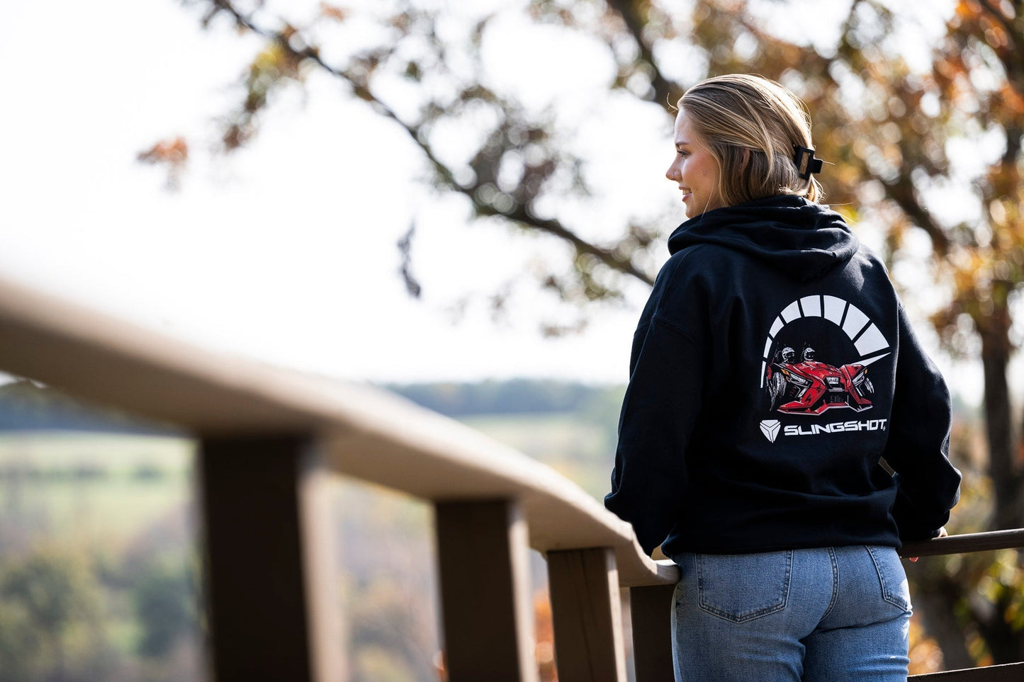 Slingshot Black Zip-Up Hoodie