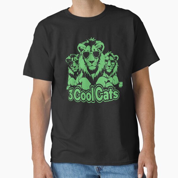 "3 Cool Cats" – Lion Crew Graphic Design Sherbert Flavour Classic T-Shirt Hoodie, Sweatshirt | VibeTeeNation.com (Image 2)