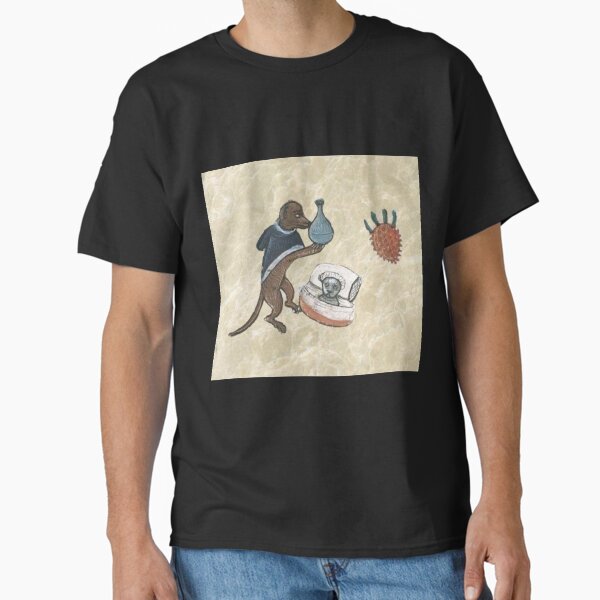 "The Wise Dog of the Healing Arts", medieval painting, 11th century AD Classic T-Shirt Hoodie, Sweatshirt (Image 2)