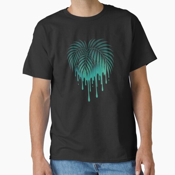 "Dripping Tropics: Surreal Palm Vibes" Classic T-Shirt Hoodie, Sweatshirt | VibeTeeNation.com (Image 2)