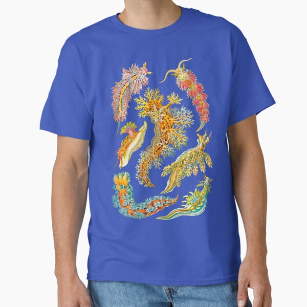 Ernst Haeckel Nudibranch Sea Slugs Classic T-Shirt Hoodie, Sweatshirt | VibeTeeNation.com (Image 2)