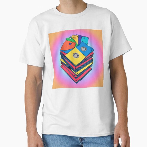 "Ctrl+Alt+Retro: Floppy Disk Frenzy" Classic T-Shirt Hoodie, Sweatshirt | VibeTeeNation.com (Image 2)
