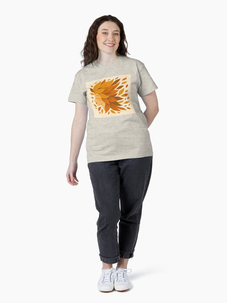 Leaf Spirit — Autumn Wind Whisperer Classic T-Shirt Hoodie, Sweatshirt | VibeTeeNation.com (Image 4)