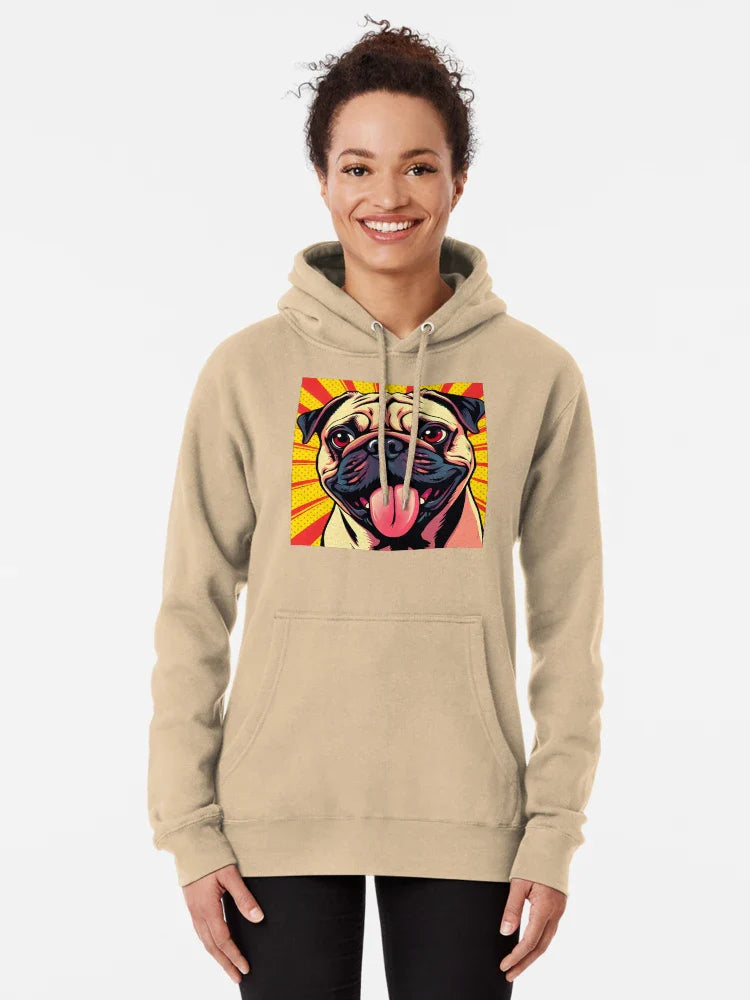 Pug Classic T-Shirt Hoodie, Sweatshirt | VibeTeeNation.com (Image 5)