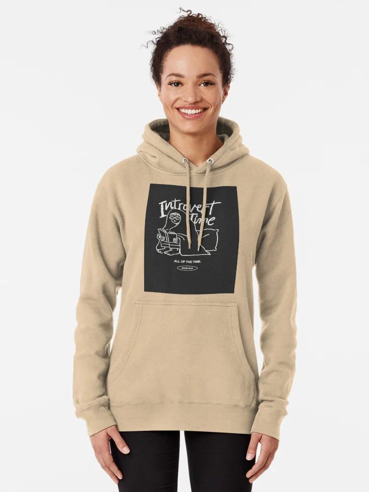 Introvert Time Illustration Classic T-Shirt Hoodie, Sweatshirt | VibeTeeNation.com (Image 5)