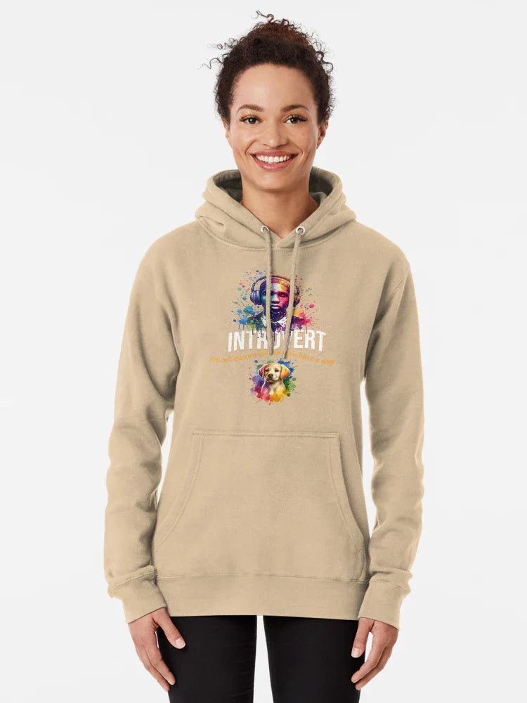 Introvert. Do Not Disturb Unless You Have a Dog. Classic T-Shirt Hoodie, Sweatshirt | VibeTeeNation.com (Image 5)