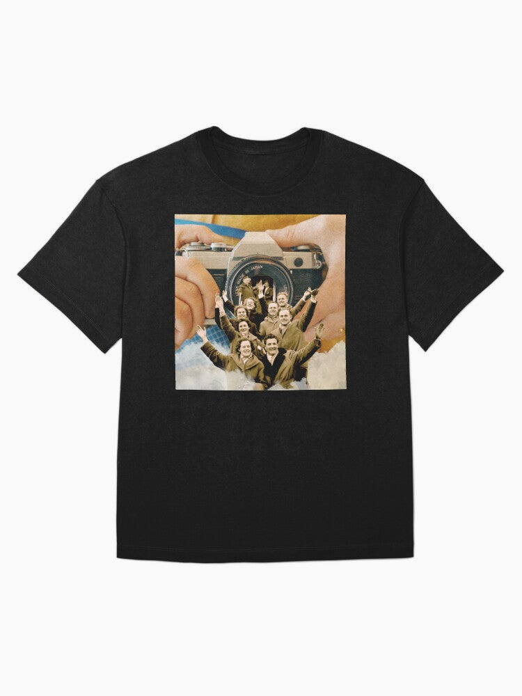 Wish You Were Here: Surreal Collage Print of Joyful Travelers Descending (Image 3)