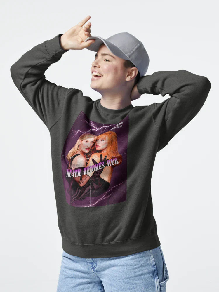 "Death Becomes Her" Vintage Movie Poster Classic T-Shirt Hoodie, Sweatshirt | VibeTeeNation.com (Image 4)