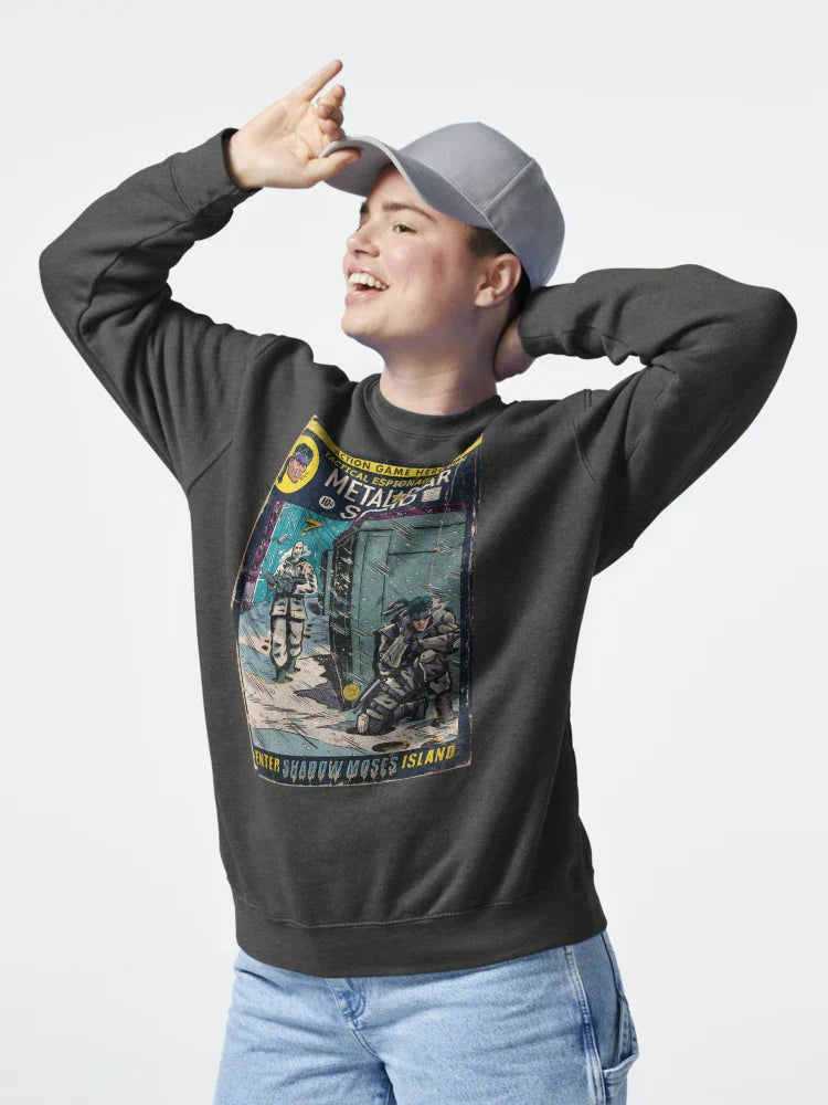 "Enter Shadow Moses" Comic Book Fan Art Classic T-Shirt Hoodie, Sweatshirt | VibeTeeNation.com (Image 4)