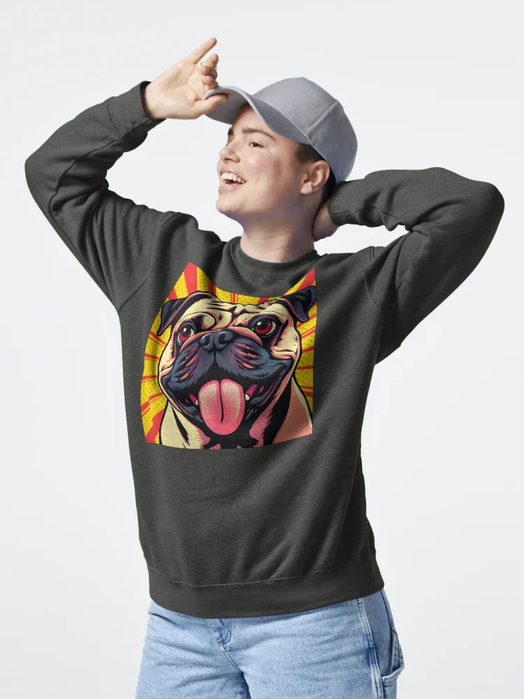 Pug Classic T-Shirt Hoodie, Sweatshirt | VibeTeeNation.com (Image 4)