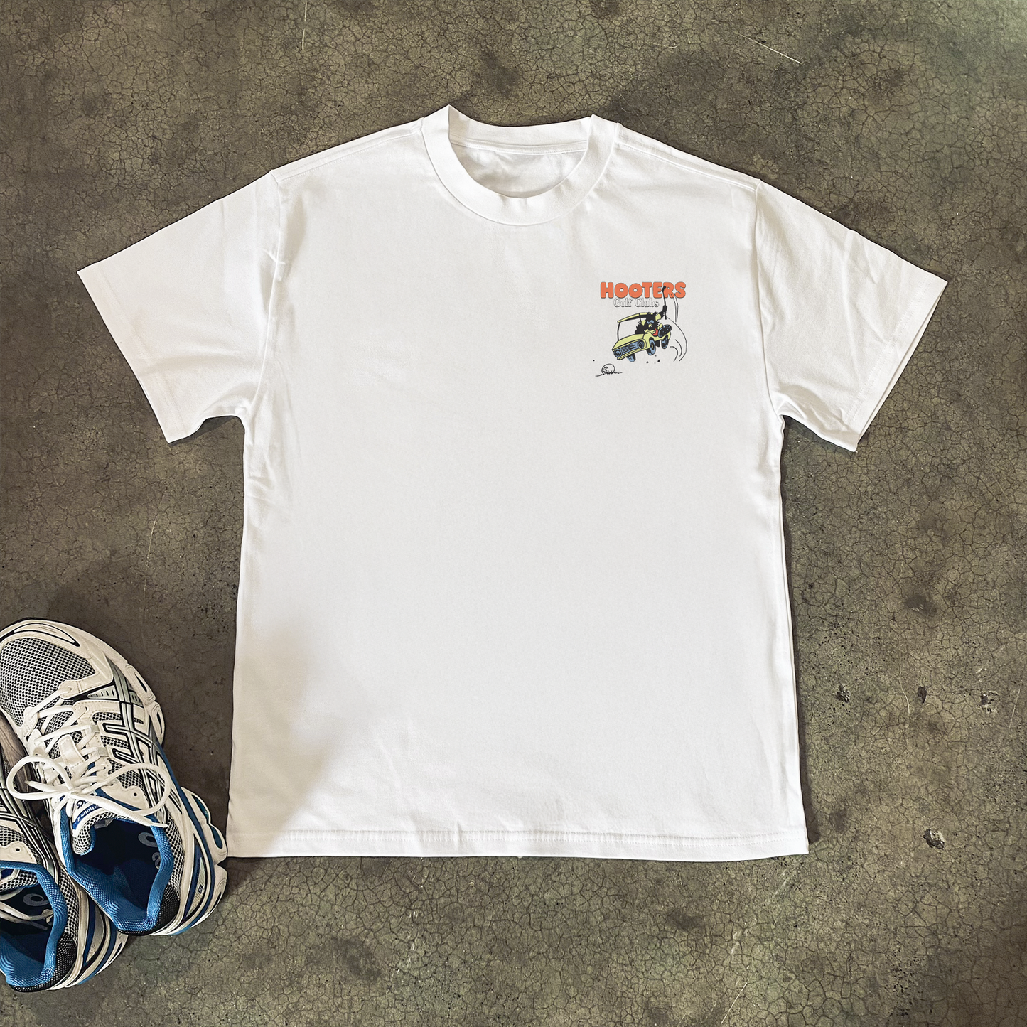 90s 'HOOTERS GOLF CLUB' HEAVY WHITE T-SHIRT