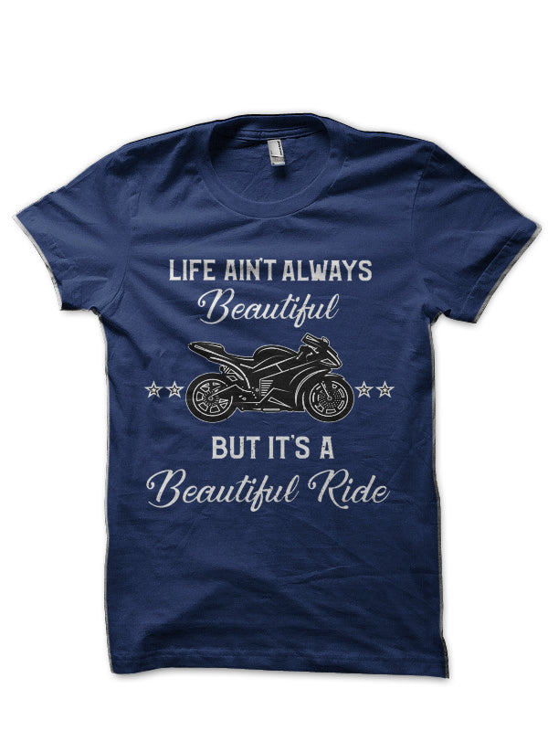 Hayabusa Motorcycle Sportbike Lifeâ€™s a Beautiful Ride Half Sleeve T-Shirt Hoodie, Sweatshirt | VibeTeeNation.com