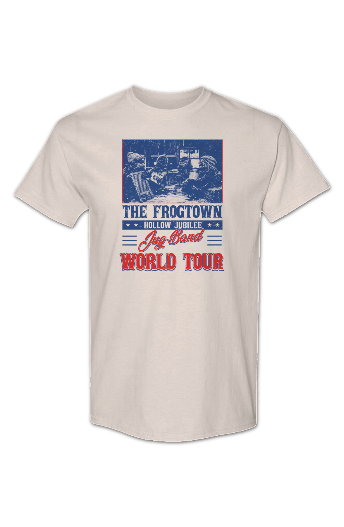 The Frogtown Hollow Jubilee Jug-Band World Tour Emmet Otter T-Shirt