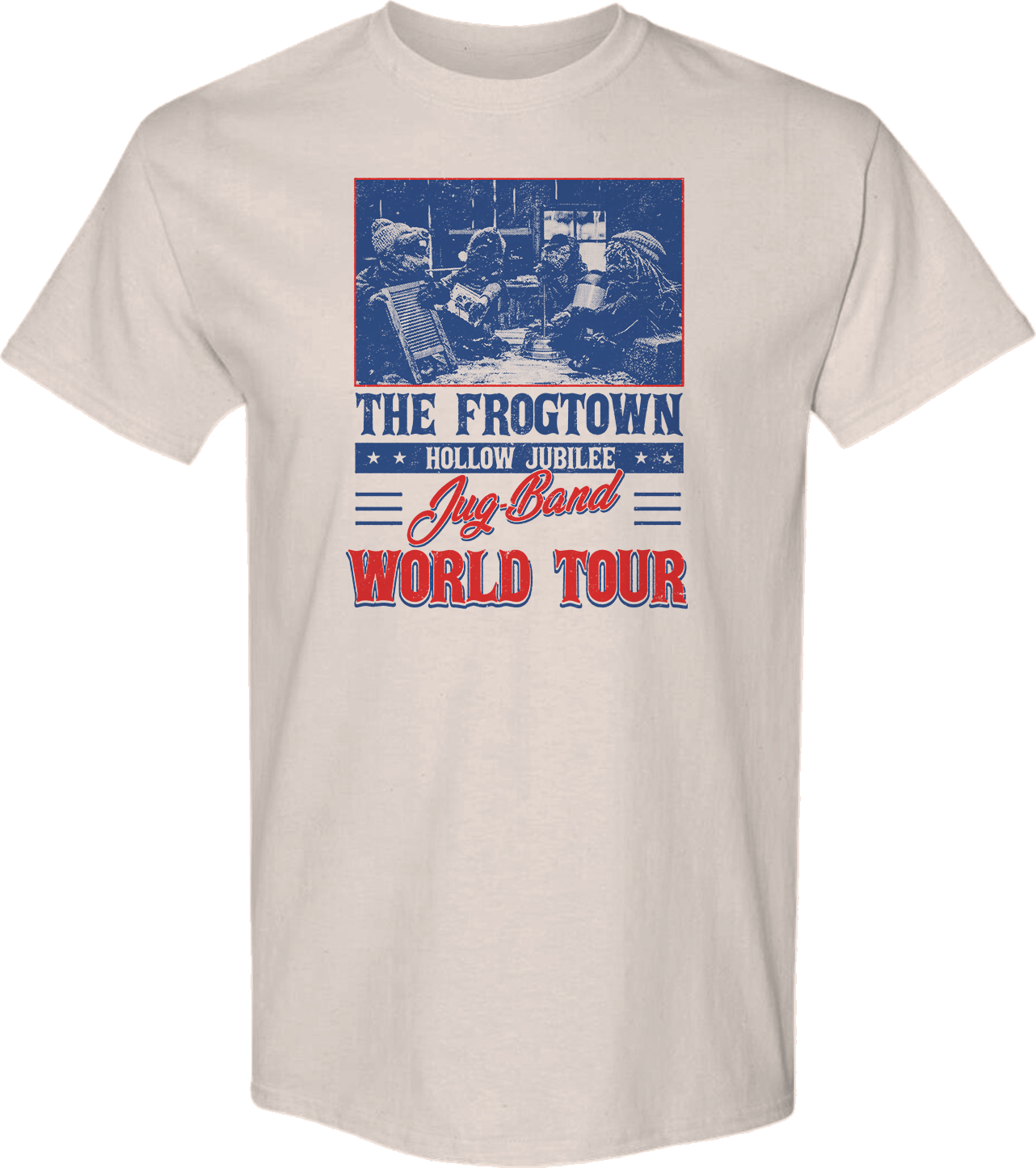 The Frogtown Hollow Jubilee Jug-Band World Tour Emmet Otter T-Shirt