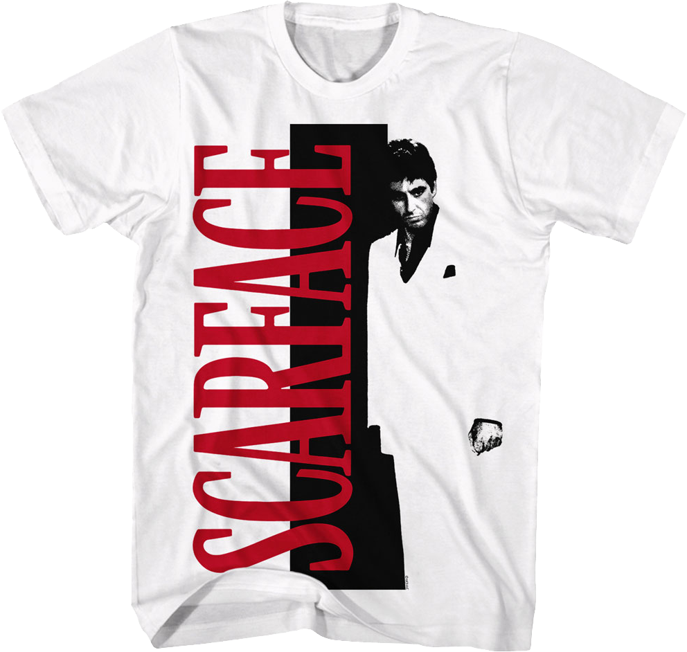 Tony Montana Poster Scarface T-Shirt Style001