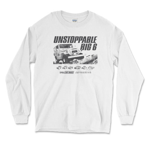 Toyota Land Cruiser Vintage Long Sleeve Tee-Unstoppable Big 6