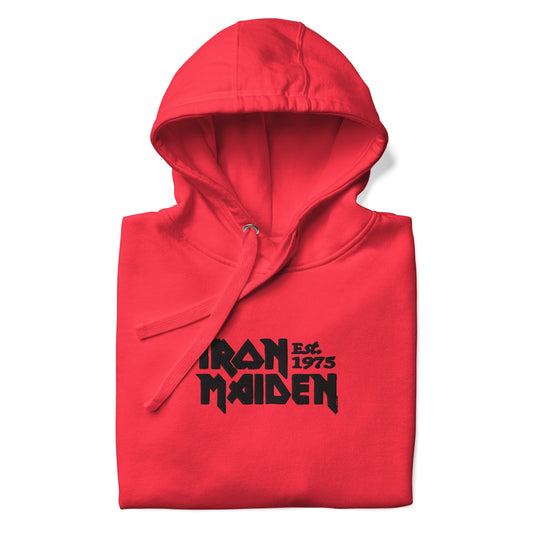 Iron Maiden Vintage 1975 HD Embroidered Hoodie