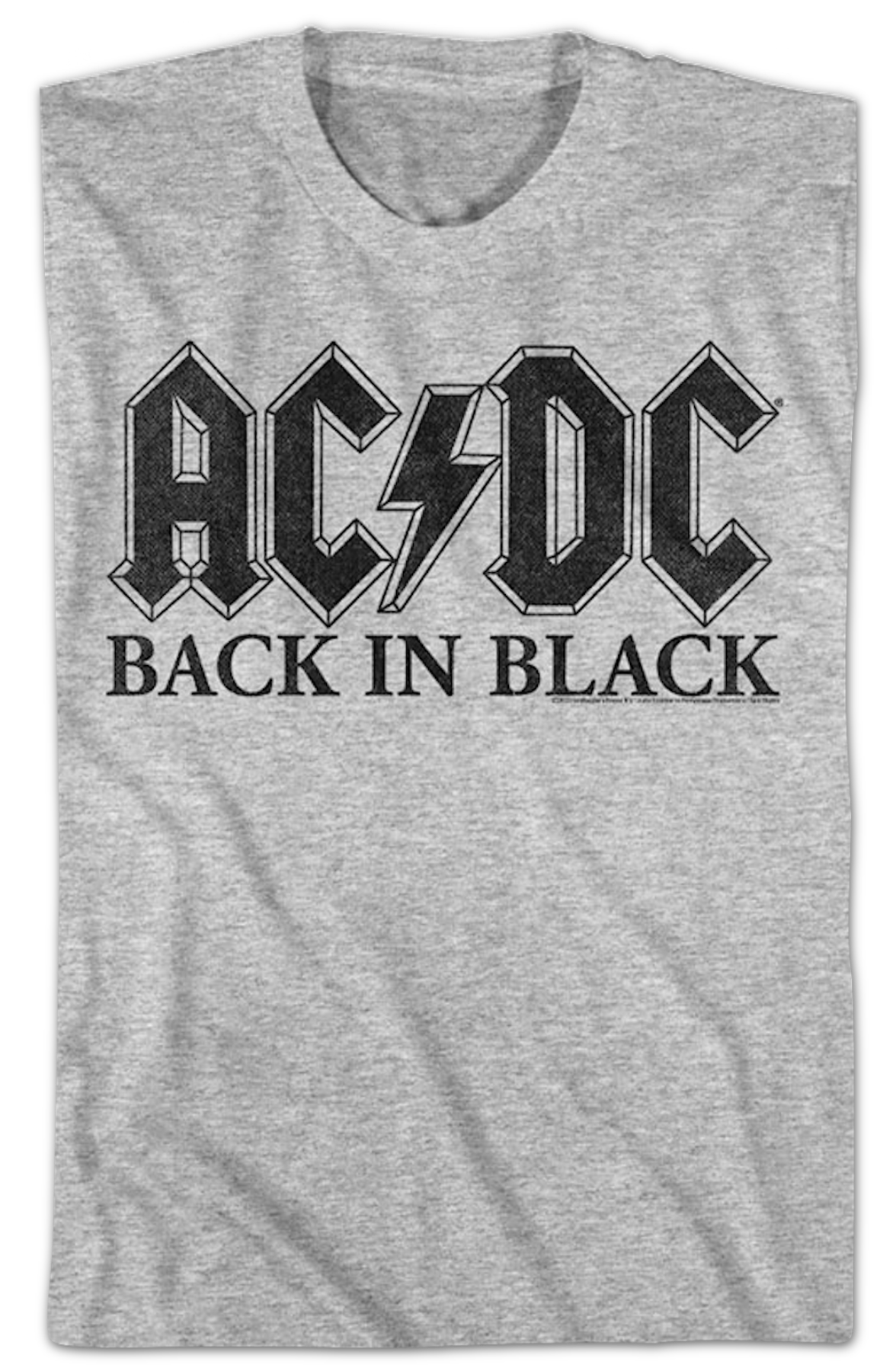 Vintage Back In Black ACDC Shirt