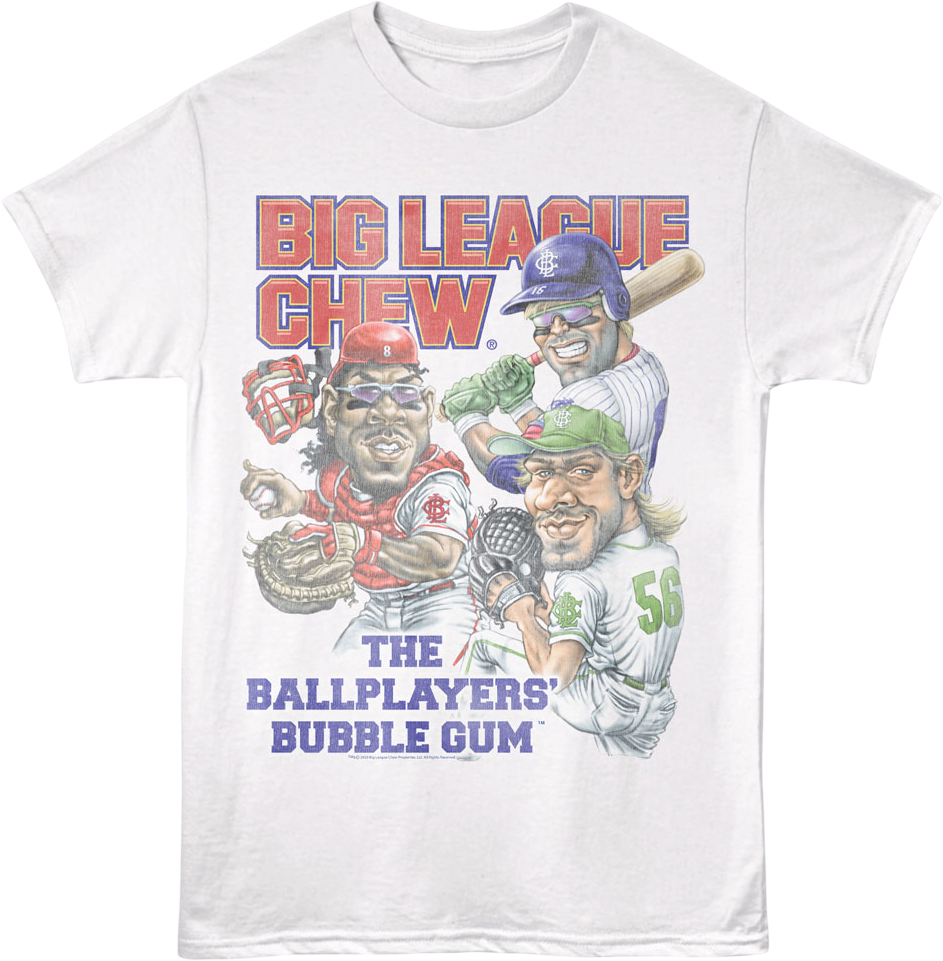 Vintage Ballplayers' Bubble Gum Big League Chew T-Shirt