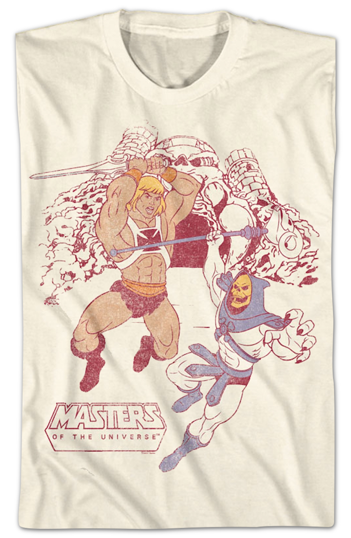 Vintage Battle He-Man vs. Skeletor Masters of the Universe T-Shirt