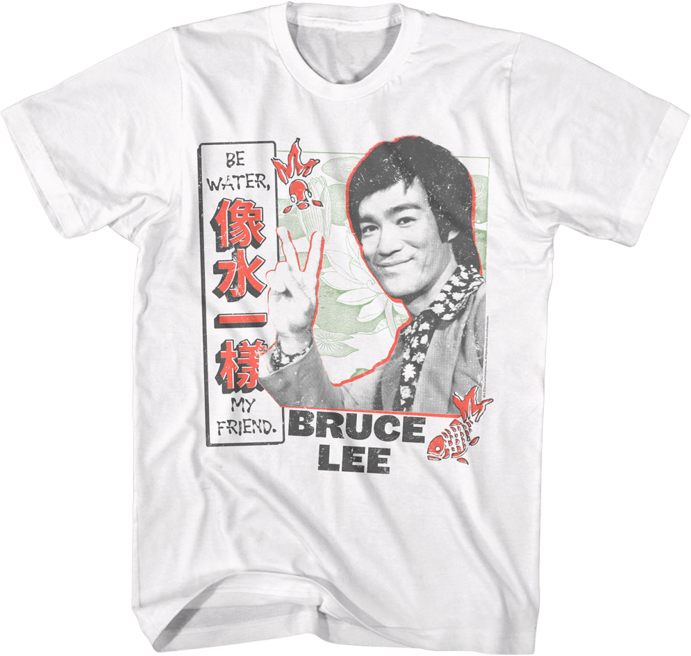 Vintage Be Water My Friend Bruce Lee T-Shirt
