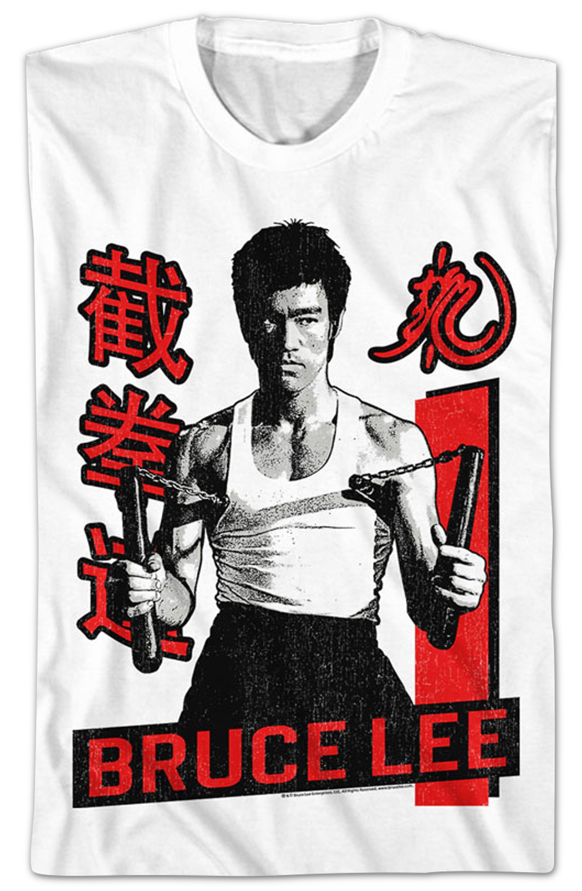 Vintage Nunchucks Bruce Lee T-Shirt