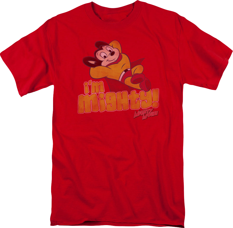 Vintage Red Mighty Mouse T-Shirt