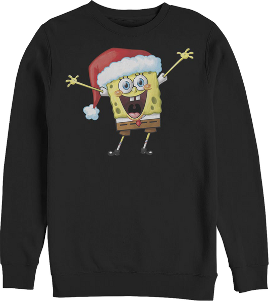 Vintage Santa Hat SpongeBob SquarePants Sweatshirt
