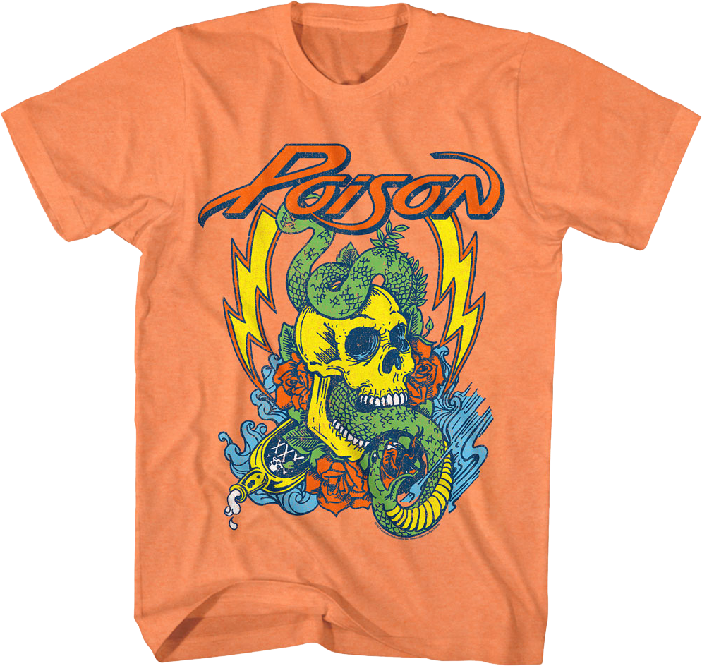 Vintage Snake & Skull Poison T-Shirt