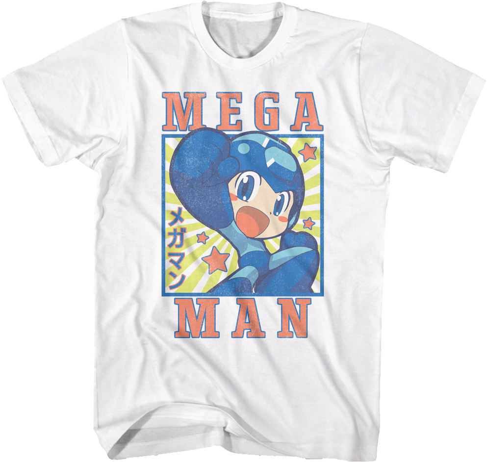 Vintage Stars Mega Man T-Shirt