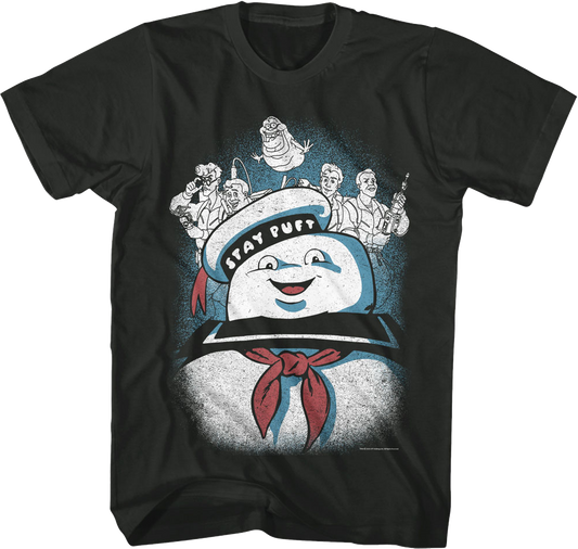 Vintage Stay Puft Collage Real Ghostbusters T-Shirt