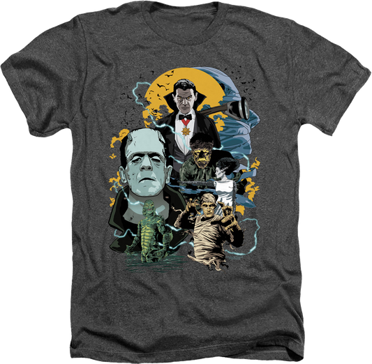 Vintage Universal Monsters Collage T-Shirt