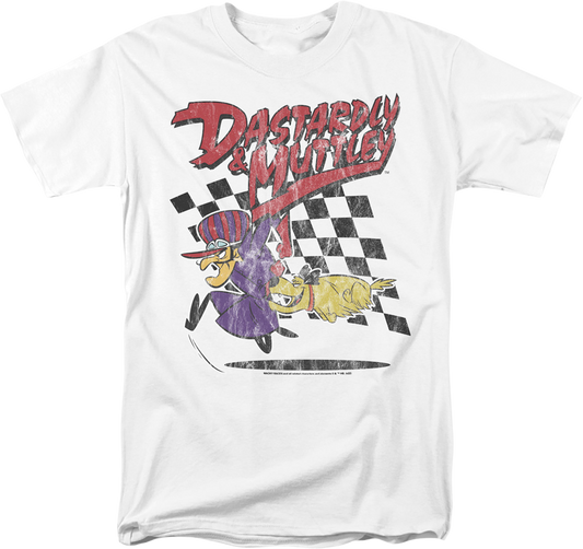 Vintage White Dastardly & Muttley Wacky Races T-Shirt