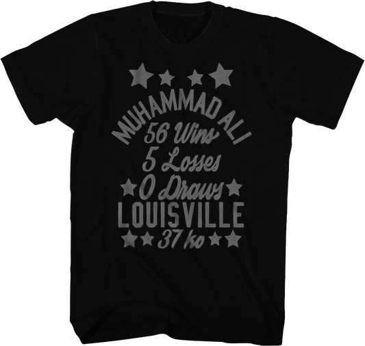 Vintage Wins And Losses Muhammad Ali T-Shirt