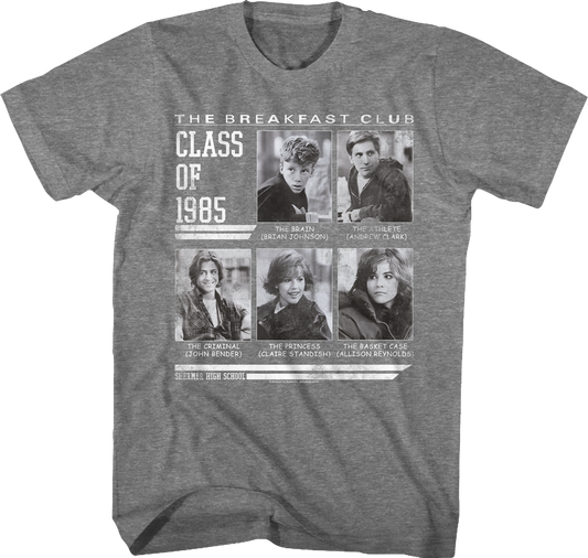 Vintage Yearbook Class of 1985 Breakfast Club T-Shirt