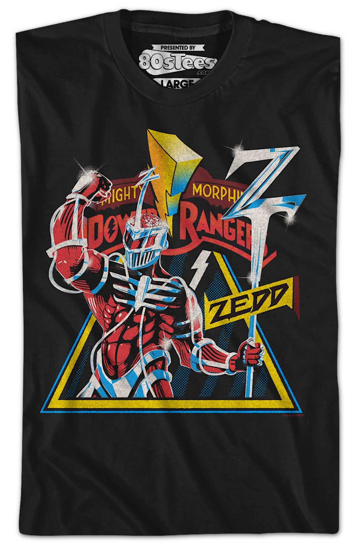 Vintage Zedd Poster Mighty Morphin Power Rangers T-Shirt