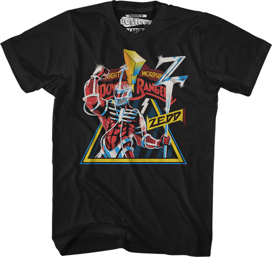 Vintage Zedd Poster Mighty Morphin Power Rangers T-Shirt
