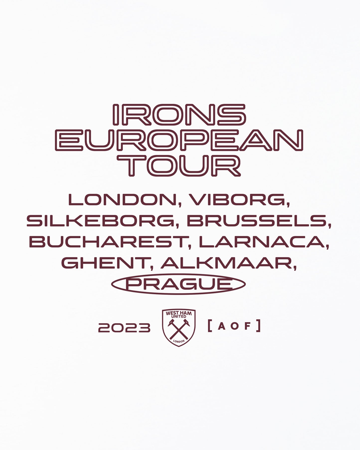 Irons European Tour - Tee