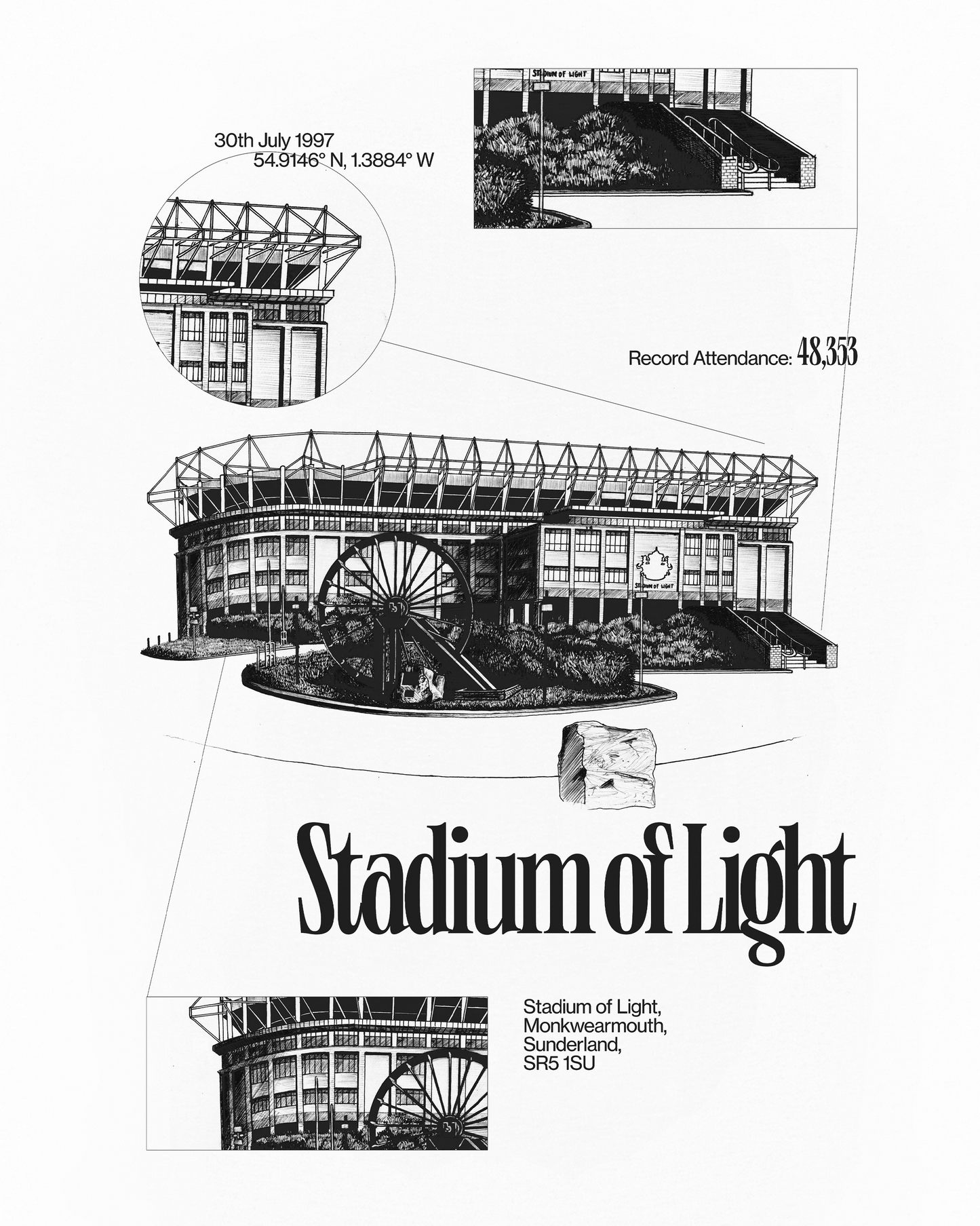 Black Cats Blueprint - Tee