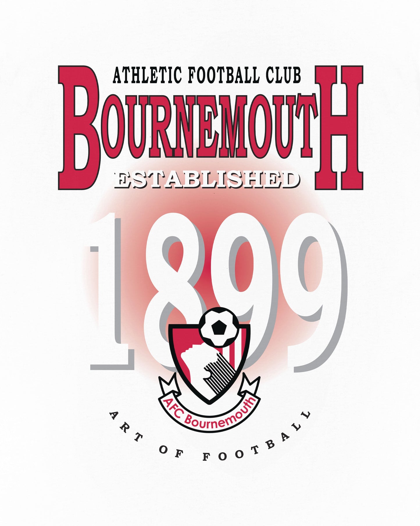 AFC Bournemouth Retro Graphic White Tee