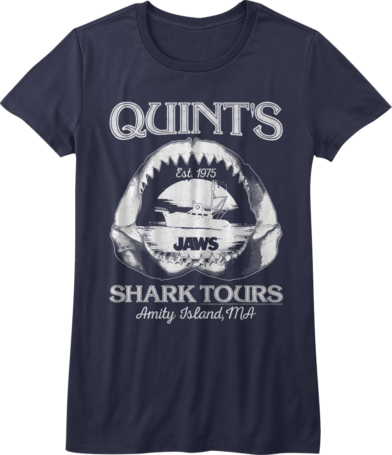 Womens Quint's Shark Tours Jaws Shirt